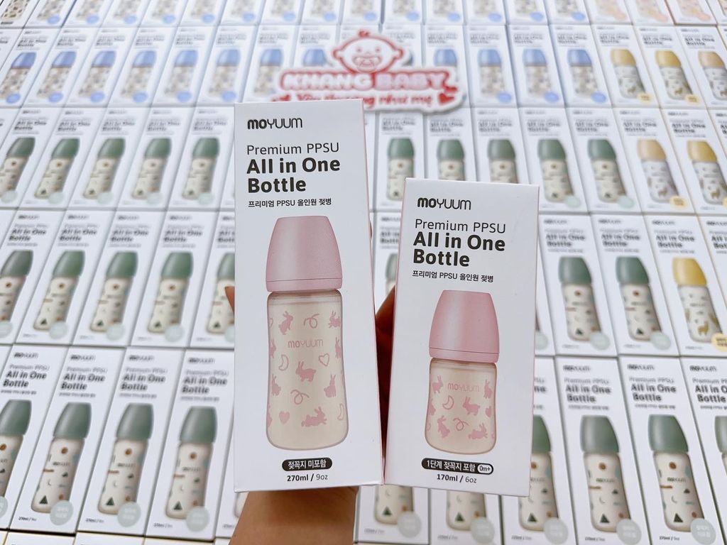 Bình sữa Moyuum họa tiết thỏ