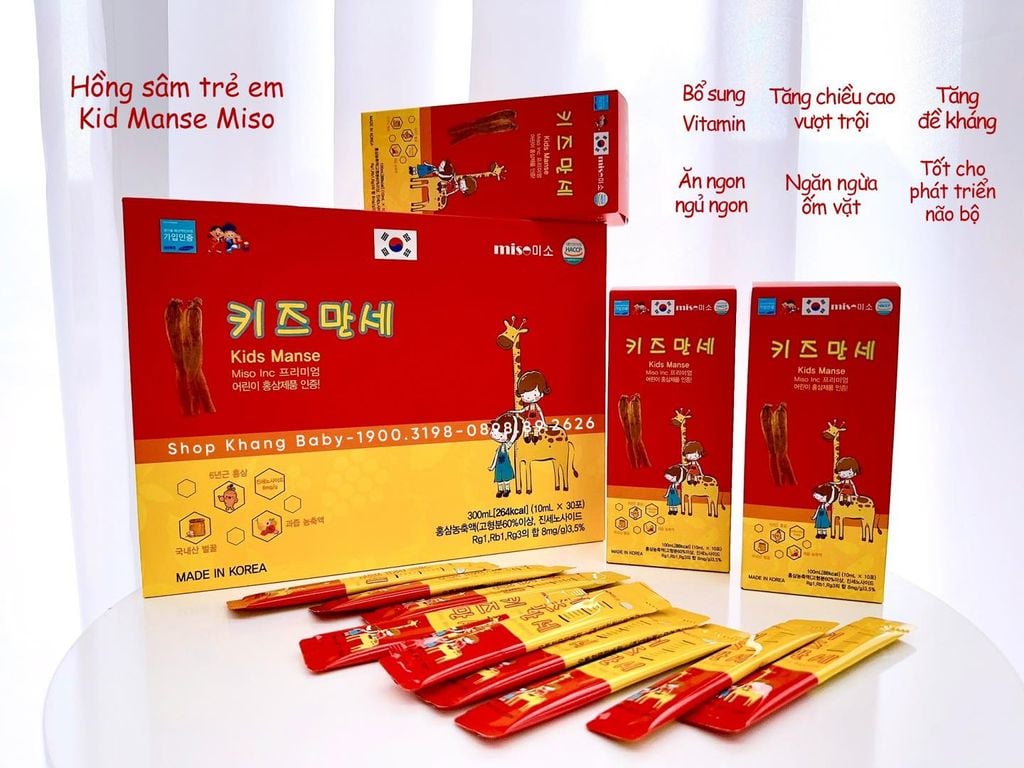 Thạch hồng sâm trẻ em Kids Manse Miso Hàn