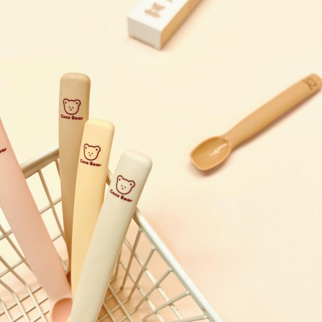 Thìa ăn dặm Silicon Coco Bear