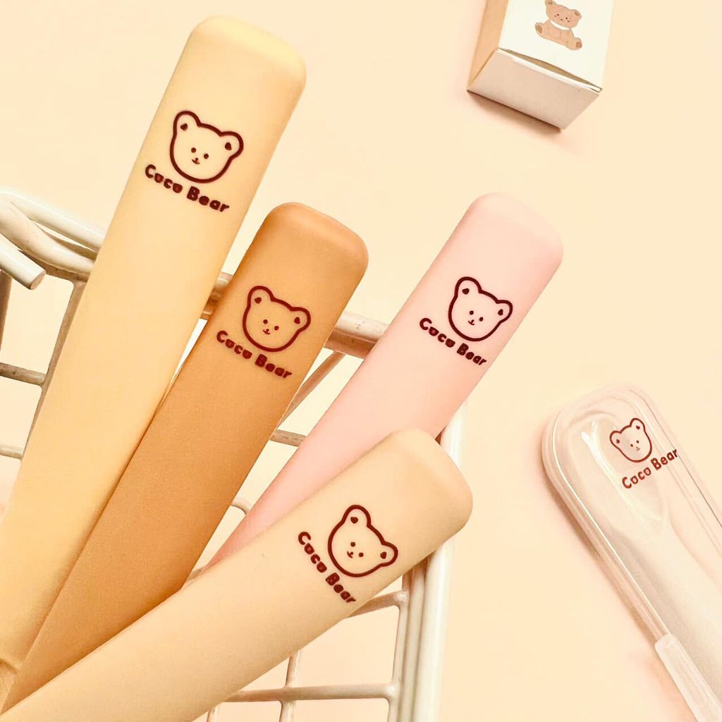 Thìa ăn dặm Silicon Coco Bear