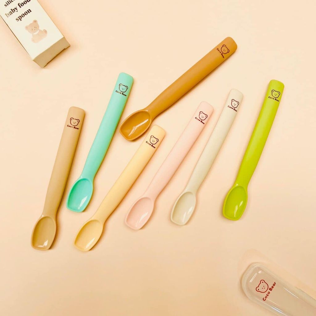 Thìa ăn dặm Silicon Coco Bear