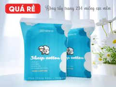 Bông tẩy trang cừu Sheep Cotton 234 miếng
