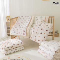 Chăn bông 2 lớp hạt đậu Molli