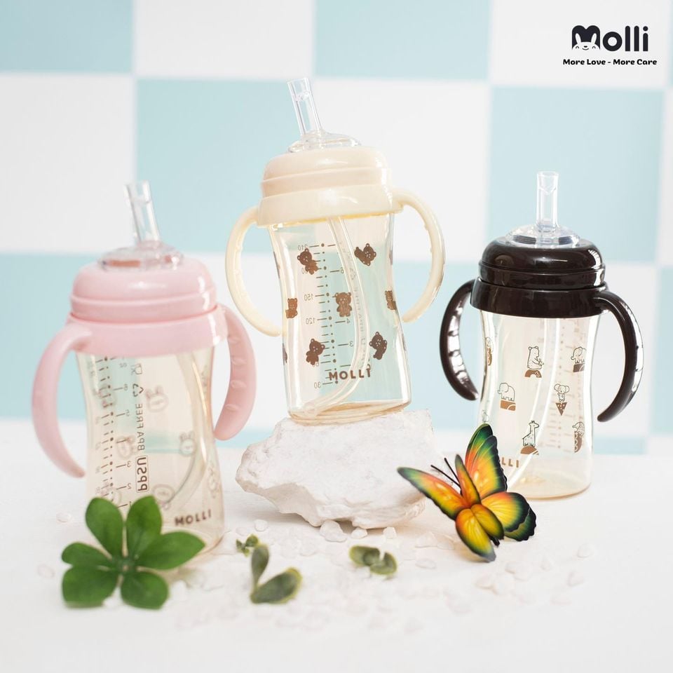 Bình ống hút Molli 210ml