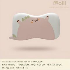 Gối cao su non 3D hình thú Molli  0105