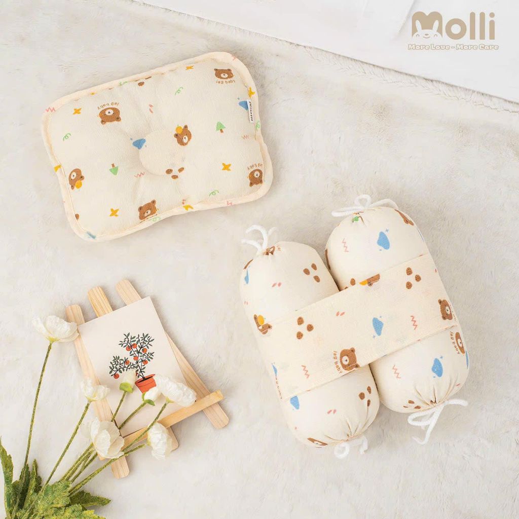 Bộ gối chặn bông Molli