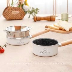 Set nồi chảo kèm xửng hấp Mèo Fashion Kichen