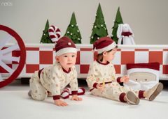 Bộ dài tay be in cây thông Noel Nous