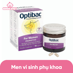 Men phụ khoa Optibac tím