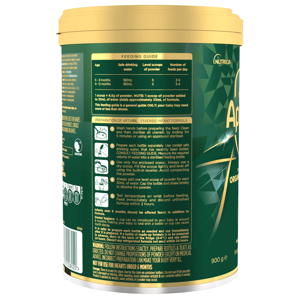 Sữa Aptamil Essensis Organic Úc 900g