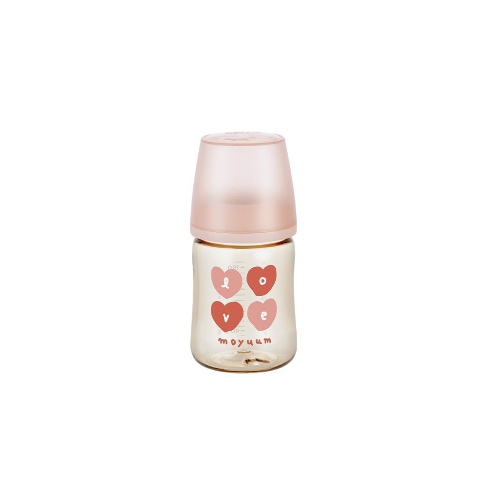 Bình sữa Moyuum PPSU thế hệ 3 họa tiết tim LOVE