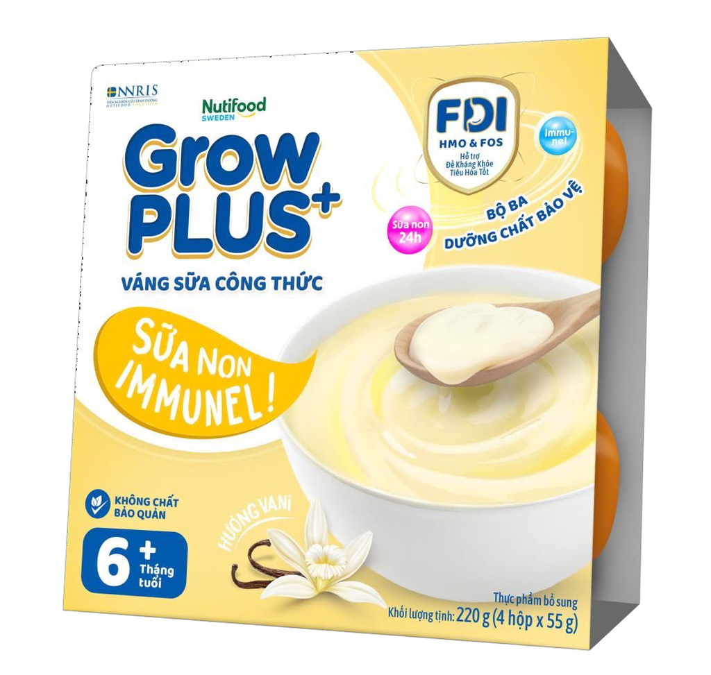 Váng sữa Nutifood GrowPLUS 6M+
