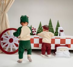 Bộ dài tay be in cây thông Noel Nous