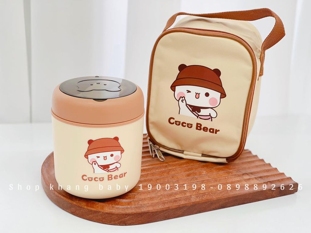 Bình ủ cháo giữ nhiệt Coco Bear