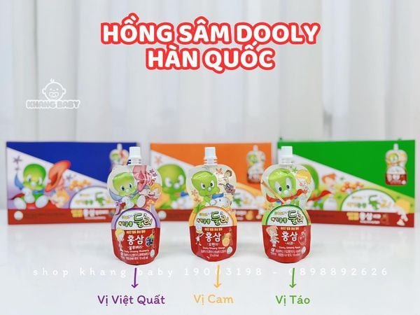 Hồng sâm hoa quả Dooly Hàn Quốc