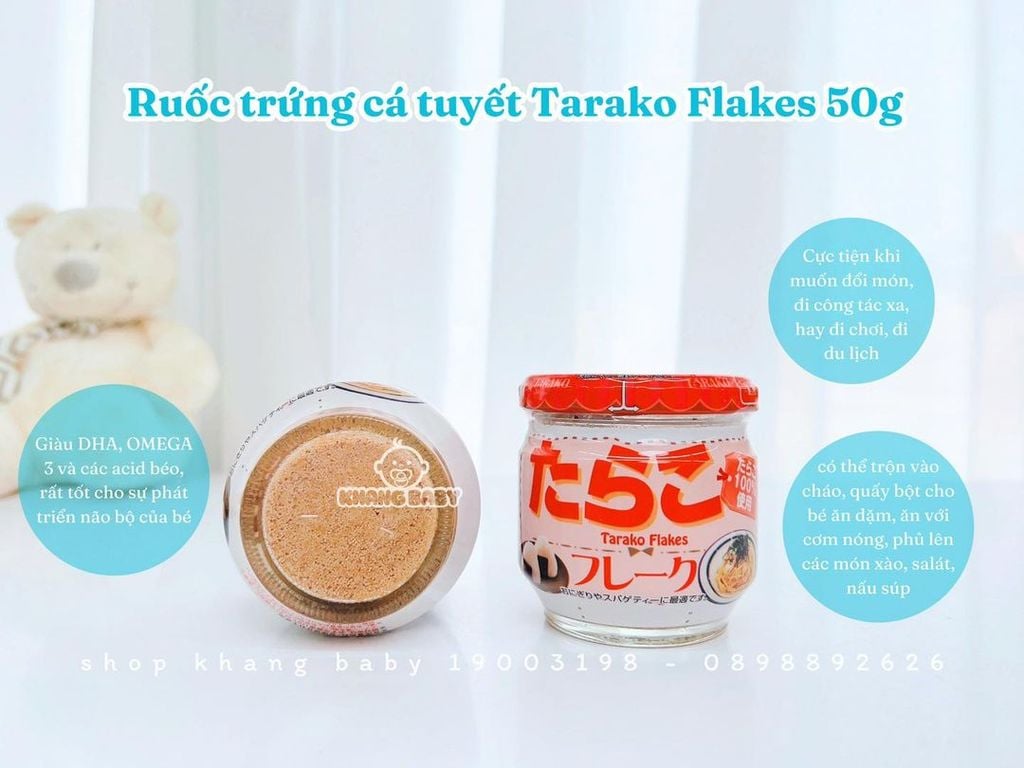 Ruốc trứng cá tuyết Tarako