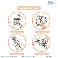 Cọ bình 4 chi tiết MOLLI - MOL3008