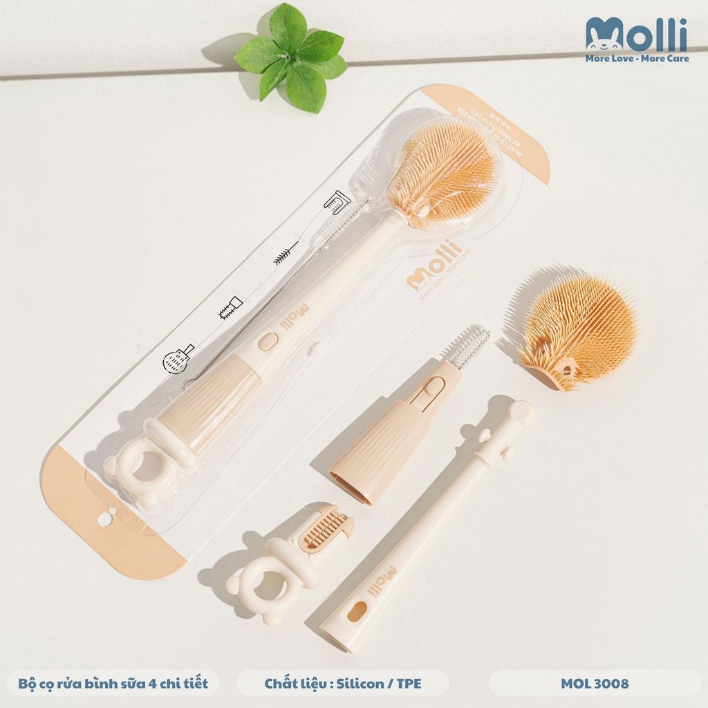 Cọ bình 4 chi tiết MOLLI - MOL3008