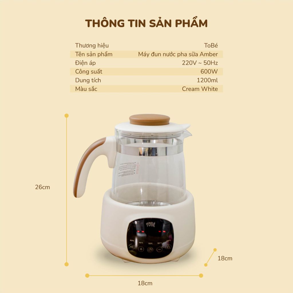 Máy đun nước TOBE Amber 9127
