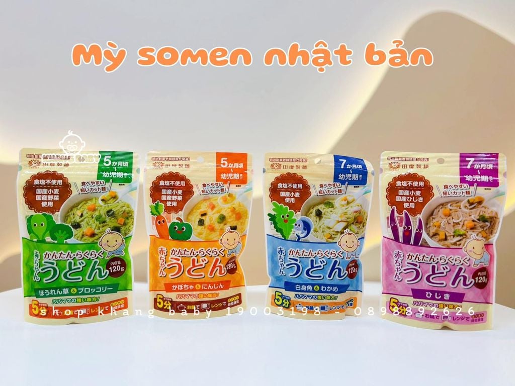 Mỳ somen rau củ Tanabiki Nhật 100g