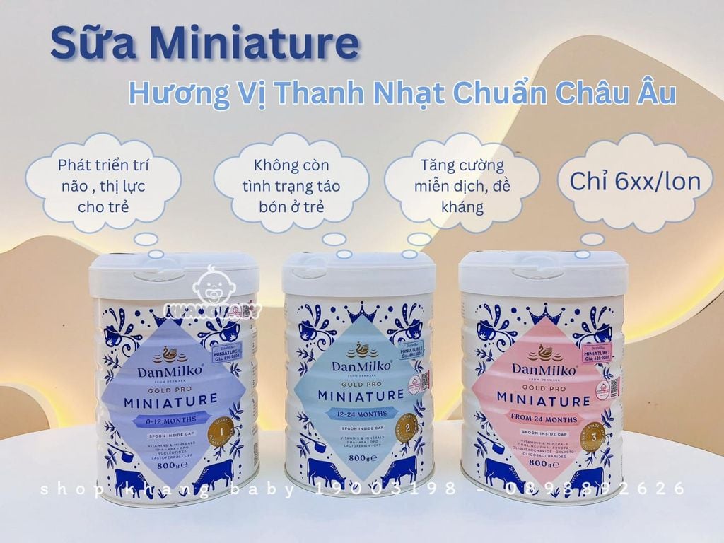 Sữa Danmilko Miniature cho bé 800g