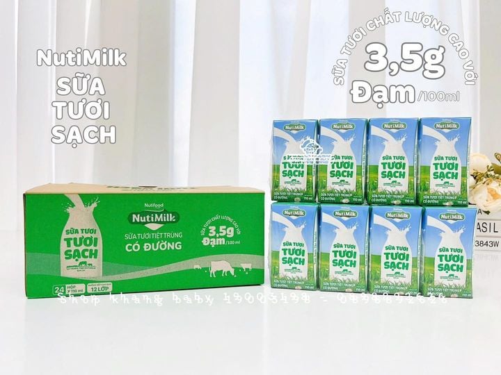 Sữa tươi sạch Nutimilk