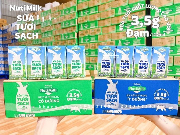 Sữa tươi sạch Nutimilk