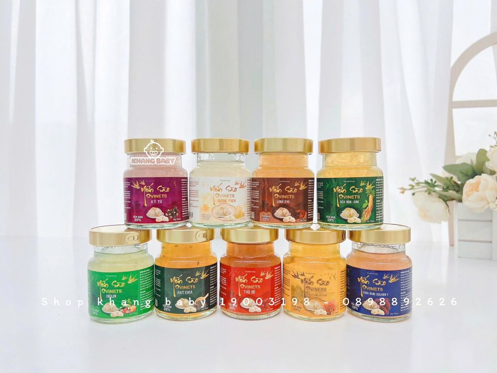 Yến sào cao cấp Ovinets 39% yến lốc 3 hũ