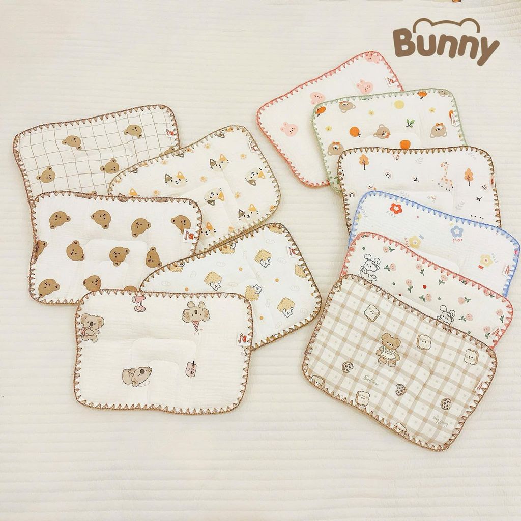 Gối đầu sơ sinh rãnh chữ U Bunny
