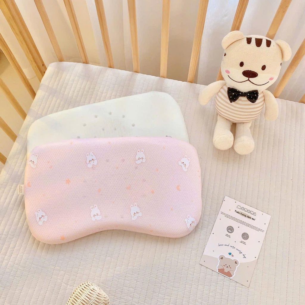 Gối lõm cao su Monona phiên bản vải thở cao cấp