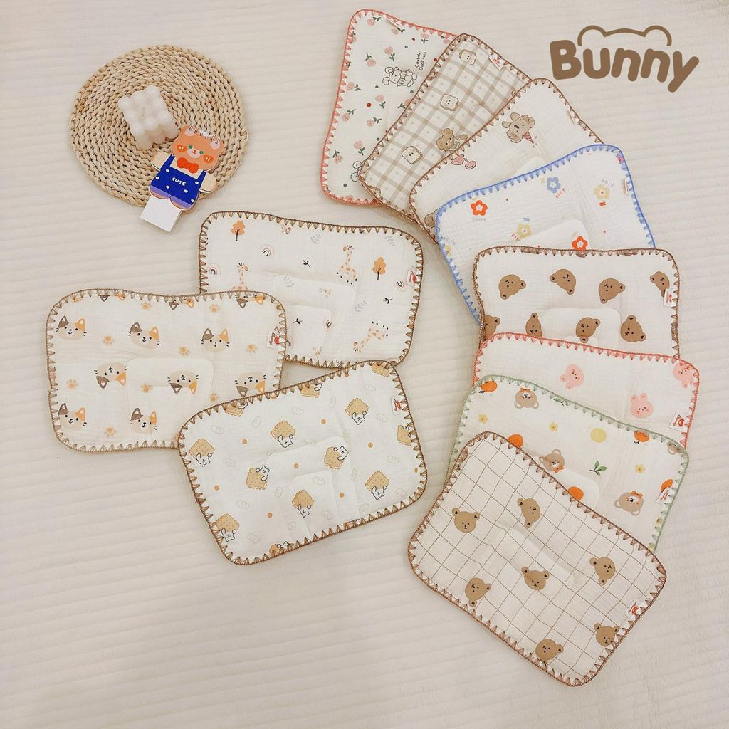 Gối đầu sơ sinh rãnh chữ U Bunny