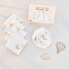 Khăn sữa sợi tre Organic Monona (hộp 5 chiếc)