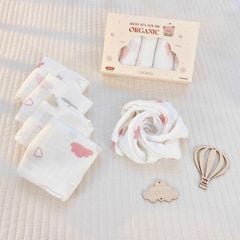 Khăn sữa sợi tre Organic Monona (hộp 5 chiếc)