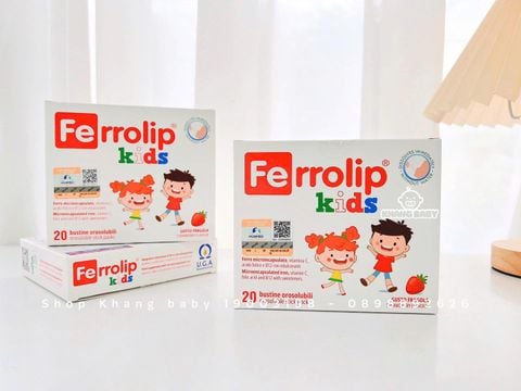 Sắt Ferrolip Kids dạng gói cho bé
