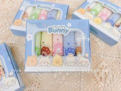 Set 5 khăn sữa sợi tre organic Bunny