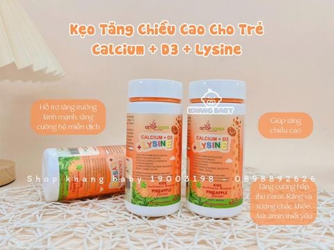 Kẹo tăng chiều cao Calcium + D3 + Lysine OZTOP GOODS