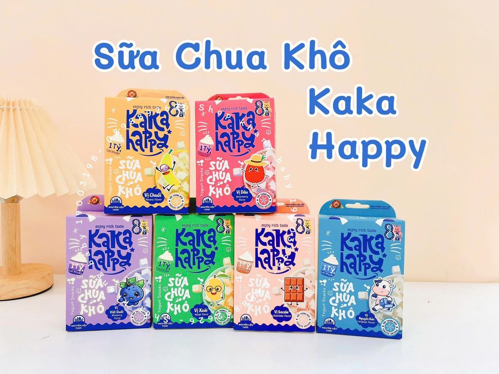 Sữa chua khô Kaka Happy Hộp 10g