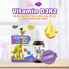 Vitamin D3K2 LineaBon 0M+ dạng nhỏ giọt