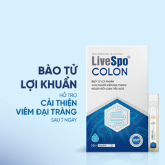 Bào tử lợi khuẩn LiveSpo Colon hỗ trợ viêm đại tràng