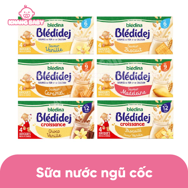 Sữa nước Bledina Pháp lốc 4*250ml các vị