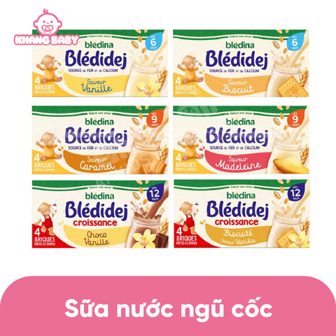 Sữa nước Bledina Pháp lốc 4*250ml các vị