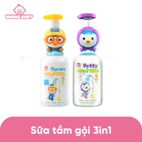 Sữa tắm gội xả 3in1 Pororo & Petty