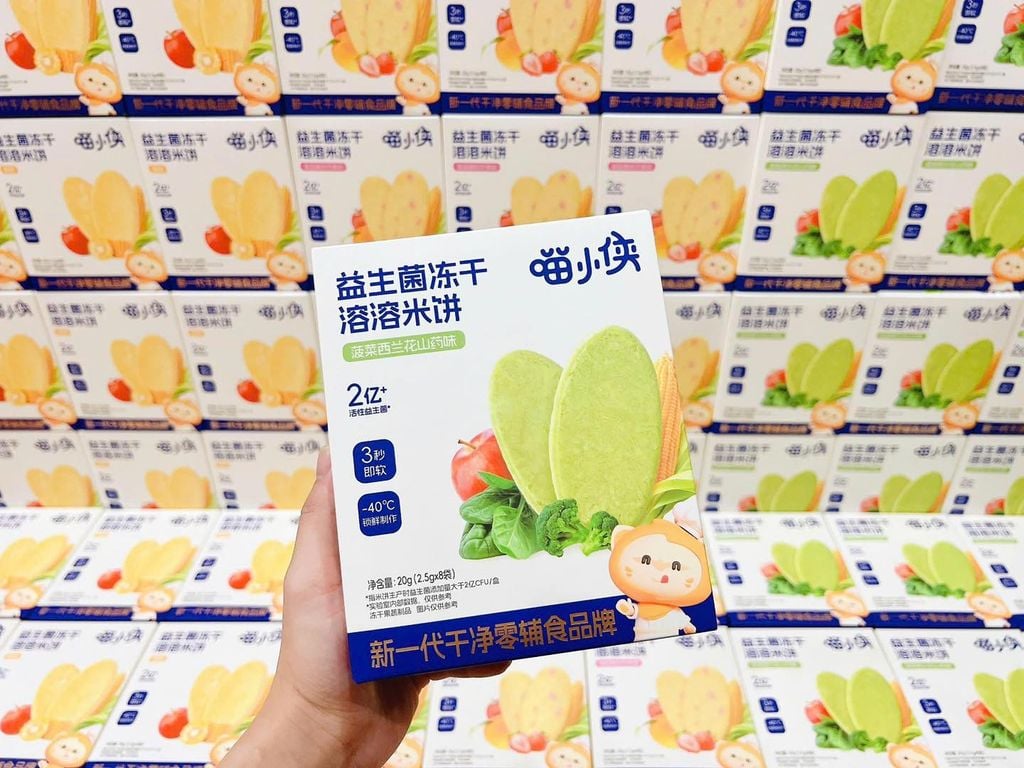 Bánh gạo bổ sung lợi khuẩn đông khô Wonder Miao 6M+