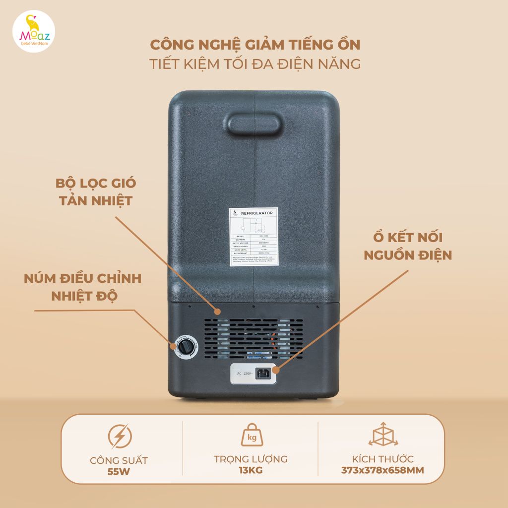 Tủ lạnh mini Moazbebe MB083