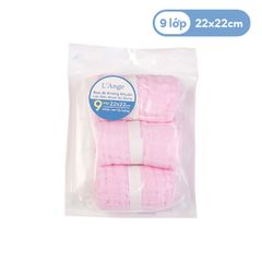 Set 3 khăn nhỏ L'Ange 9 lớp 22x22cm