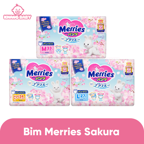 Bỉm quần Merries Sakura