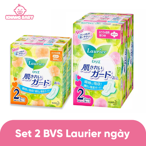 Set 2 bịch băng vệ sinh Laurier ban ngày