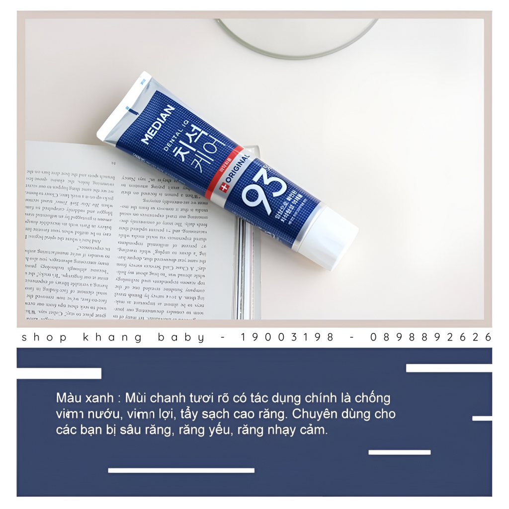 Kem đánh răng Median 93 Hàn 120g