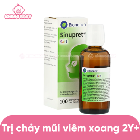 Siro trị chảy mũi xoang Sinupret Đức 100ml 2Y+