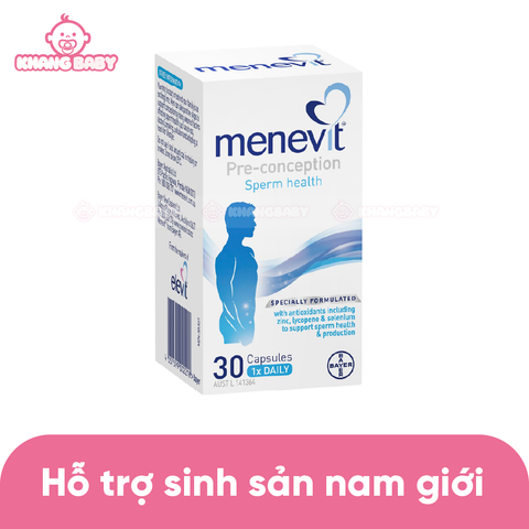 Hỗ trợ sức khỏe sinh sản nam Menevit 90v